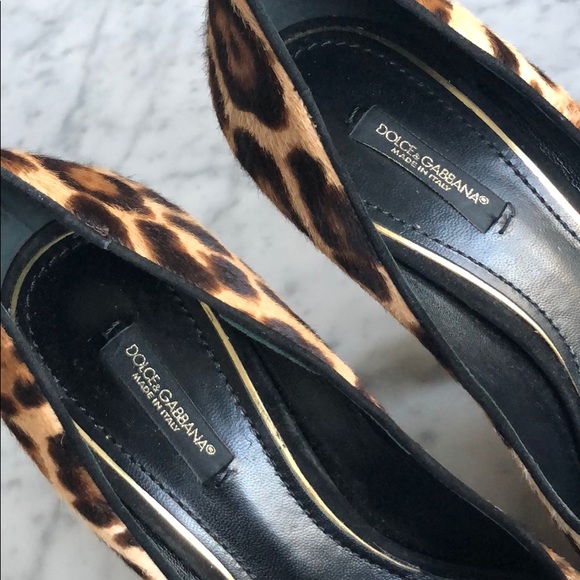 Dolce & Gabbana Leopard Pony Hair Pumps Heels - Picture 5 of 10